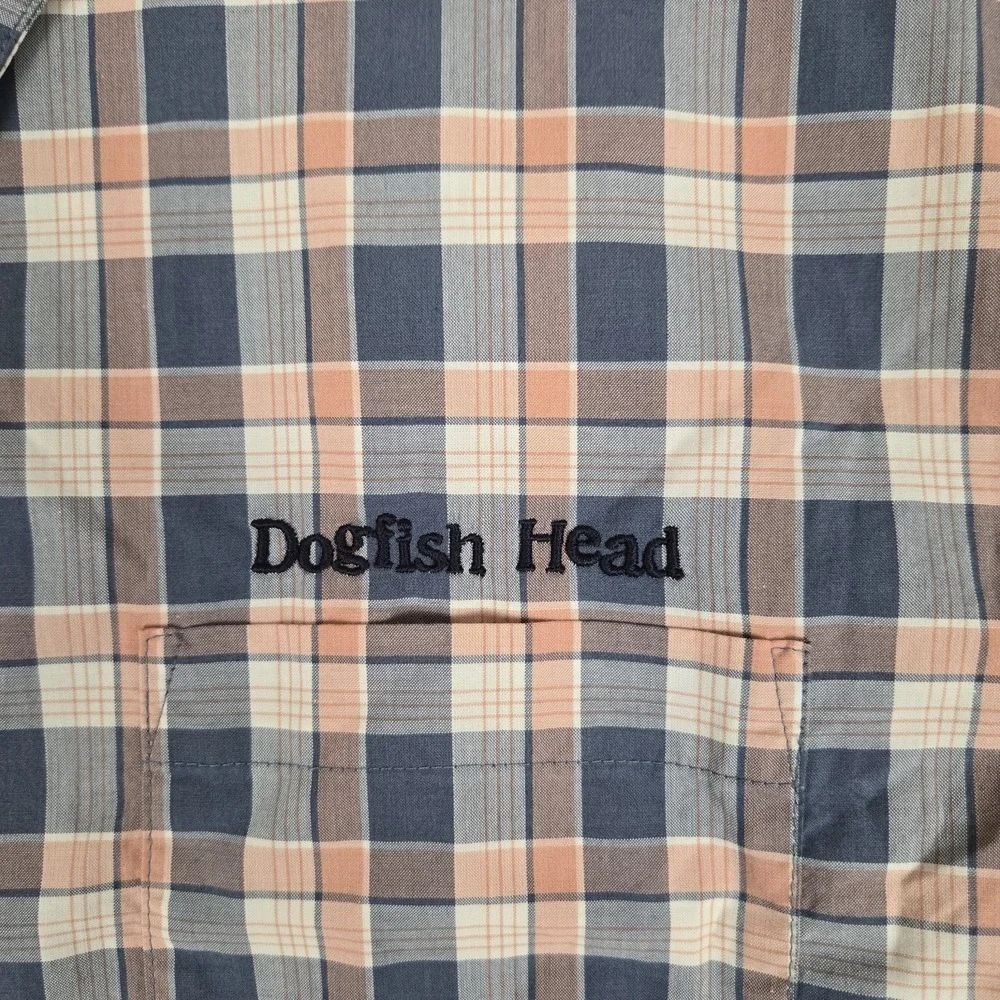Patagonia Dogfish Head Shirt Mens XL Plaid Fezzman Organic Cotton Classic 53964